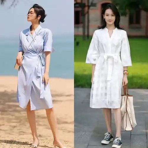 果然衬衫在夏季大流行是有原因的,3种衬衫穿法,谁穿谁美