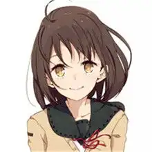可爱短发卡通女生头像每一根发丝似乎都有活力