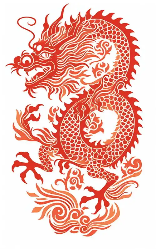 简约龙年插画素材图片背景广告素材下载至来源处