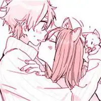 卡通情侣头像二次元少女心微信头像图片大全