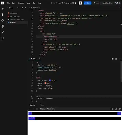 前端常用的在线代码编辑器codesandbox