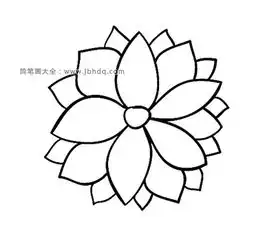 一组简单漂亮的花朵简笔画图片