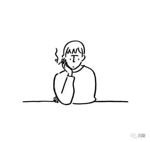 100幅极简风格手绘头像