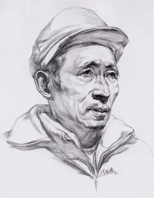 男女各个年龄素描头像,为你联考保驾护航