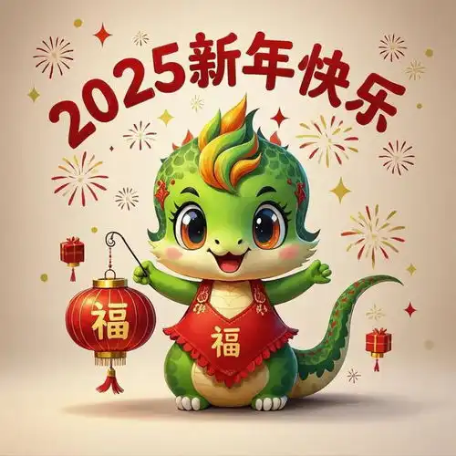 接住祝福接住财运2025好运常在灵蛇来拜年
