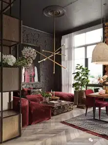 67㎡红白黑撞色小公寓丨一秒打破禁欲系魔咒