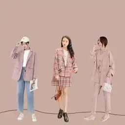小个子女生正确穿法格子外套搭配针织裙显高显瘦,优雅有女人味