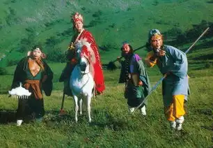 西游记20年前拍摄现场照孙悟空这样飞的白龙马只有头和前腿