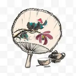 荷叶扇子图片荷叶扇子图片素材免费下载千库网