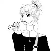 头像女生手绘黑白简单手绘黑白女生高清头像