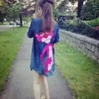 非主流靓丽背影