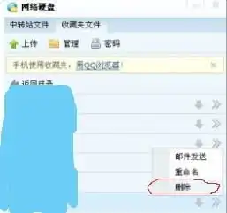 qq网络硬盘里的文件无法删除