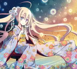 动漫美少女和服呆萌二次元