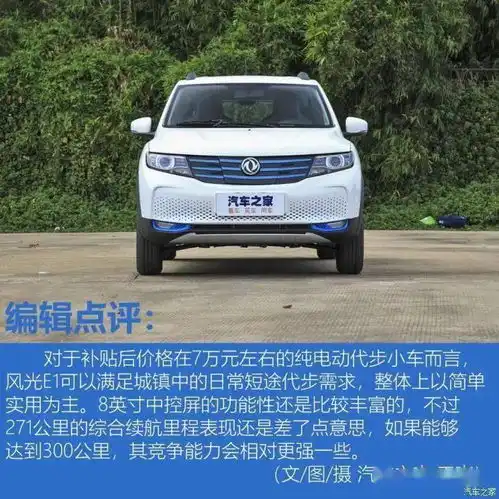 东风新能源小型suv风光e1到店