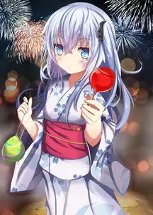 二次元和风美图青春有活力的和服少女,超甜的,太讨人喜了