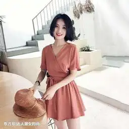 矮个子的我只穿短裤套装,清爽显高有格调比拖地长裙可要美好多