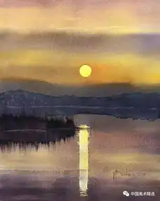 充满仙气的水彩风景