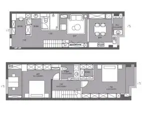 100㎡有格调的北欧风loft楼梯下的空间利用到极致
