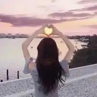 美图美女头像背影图片