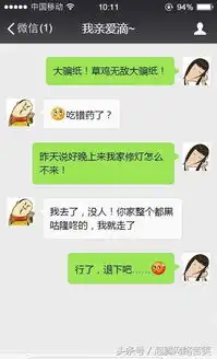 一对90后逗比情侣的聊天记录,搞笑对话笑到停不下来