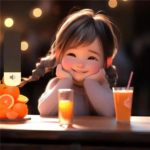 温柔笑脸治愈动漫小女孩头像图片,充满着善良和纯真