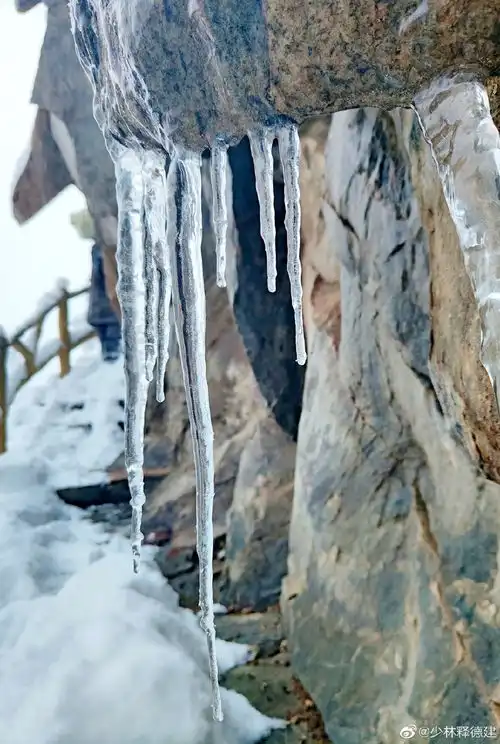 瑞雪兆丰年嵩山禅院雪景