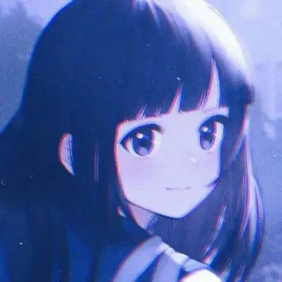 蓝色忧郁动漫头像自己满身灰暗,女生头像我要个性网