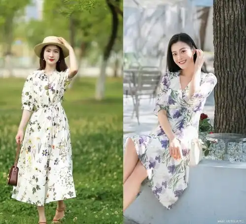 女人要想气质优雅,建议少穿牛仔裤多穿印花裙,高级大方又得体