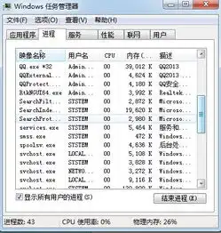我的电脑一开机为什么就39个进程,我就登录一个qq之后就43个进程了