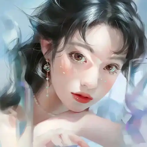 2022年闺蜜头像绝美手绘插画双人闺蜜头像
