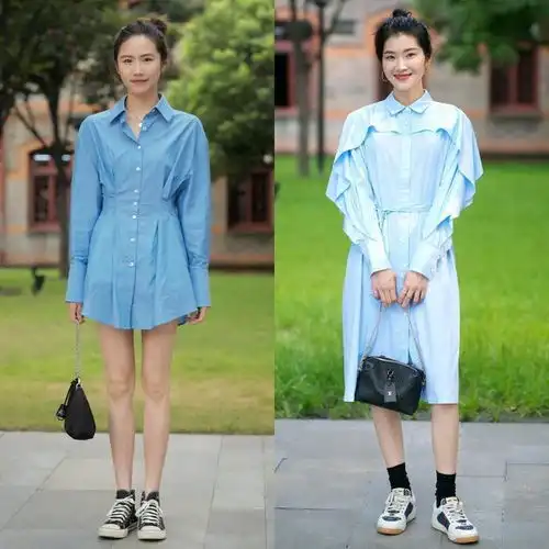 今夏流行的衬衫裙,怎么穿更显气质这份穿搭攻略,时髦好看