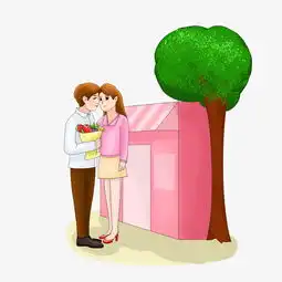 七夕节情侣日常恩爱卡通插画图片素材其他格式下载动漫人物大全