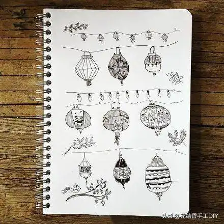 100多种简笔画,简单又漂亮的手帐简笔画,够画一阵子的啦