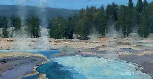 她的色调风景画,简单宁静之美