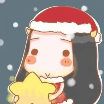 2019最新微信圣诞情侣卡通头像一男一女戴小红帽的卡通情侣头像可爱
