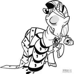 动漫人物简笔画关于小马宝莉的简笔画