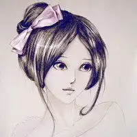 人物头像女素描动画微信头像图片大全