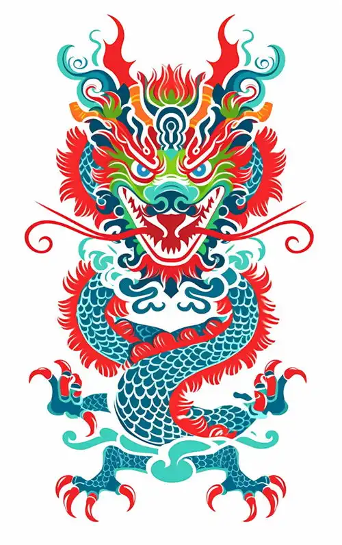 新年龙年素材图片插画背景广告素材下载至来源处
