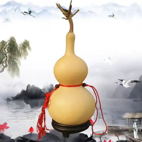 天然葫芦摆件文玩风水招财家居工艺品中国结挂件大小装饰镇宅化煞