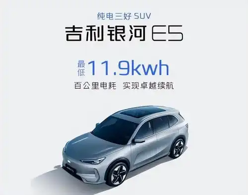 有颜值又有实力的吉利银河e5或将成爆款