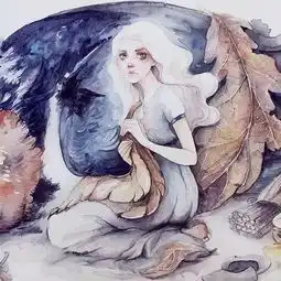 这个小姑娘的的插画手绘,细腻的不能再细腻了