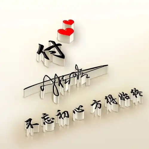 八月新款3d立体姓氏头像,特效艺术签名头像,可以用自己的照片哦
