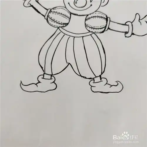 怎么画小丑的卡通画