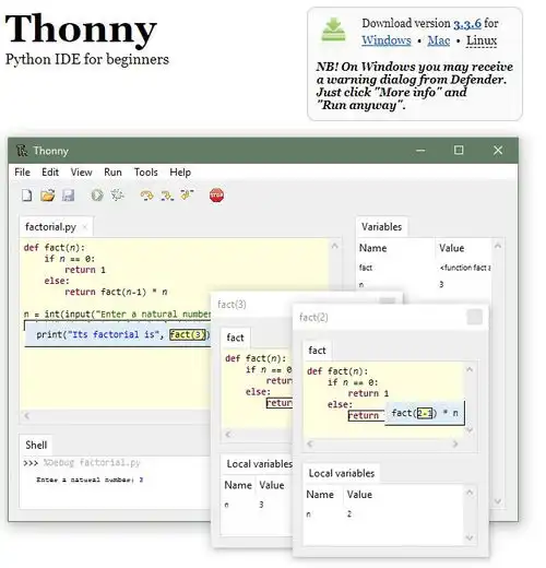 比pycharm还好用的python编辑器thonny