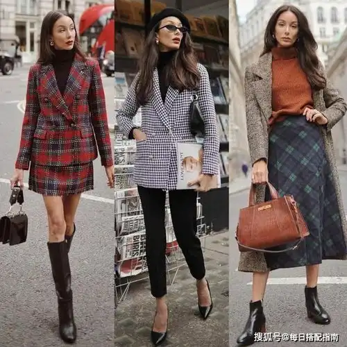 秋季复古英伦风穿搭示范,3040岁女人照着穿,演绎万种风情