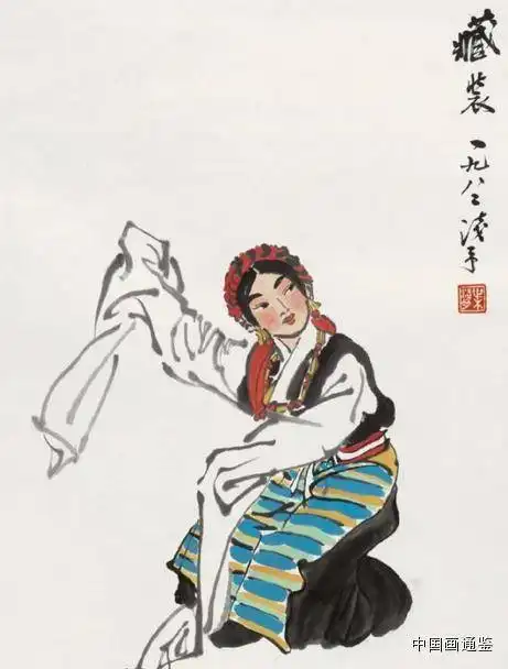 叶浅予关于水墨人物画的造型
