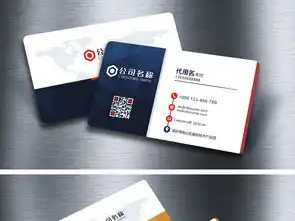 时尚几何背景企业个人名片设计二维码图片素材高清cdr模板下载0.89mb商业服务名片大全
