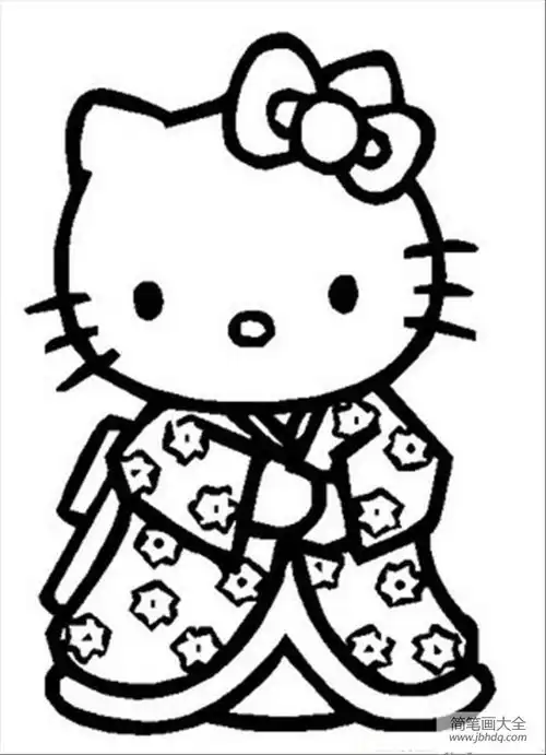 怎么画hellokitty动漫人物简笔画画法