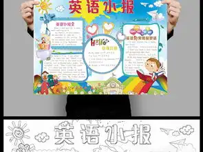 简洁英语小报手抄报ps设计模板图片素材psd下载63.32mb英语手抄报大全学科手抄报
