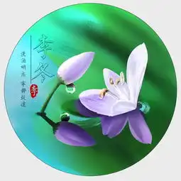 微信头像姓氏头像,简约清新鸟语花香唯美荷花诗意设计,请查收